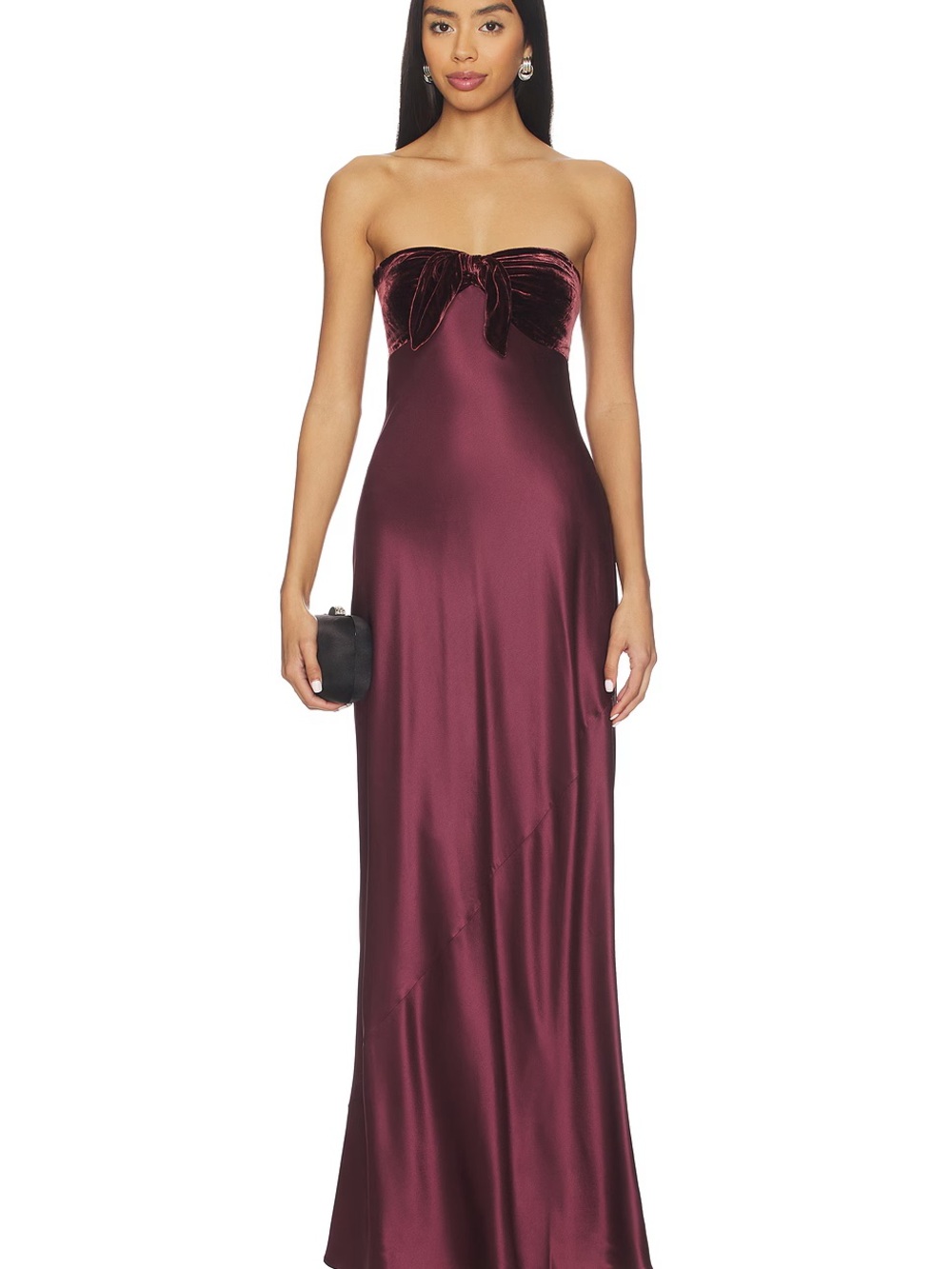 Cami NYC Women's Lavinia Gown, Cranberry, 0
